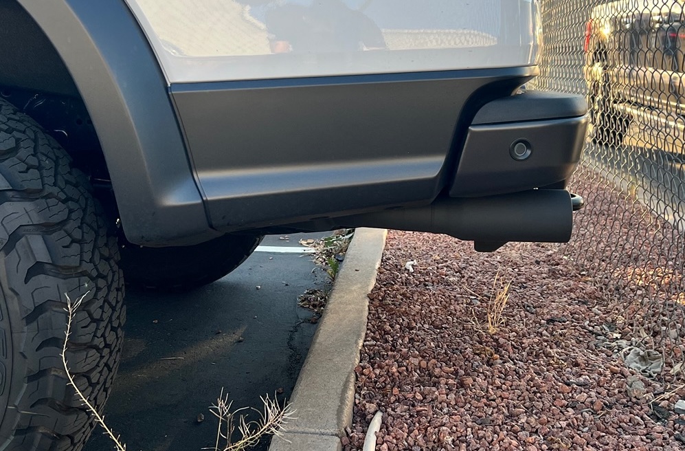 Blacked Out Exhaust Tips On Ranger Raptor W Ceramic Exhaust Paint