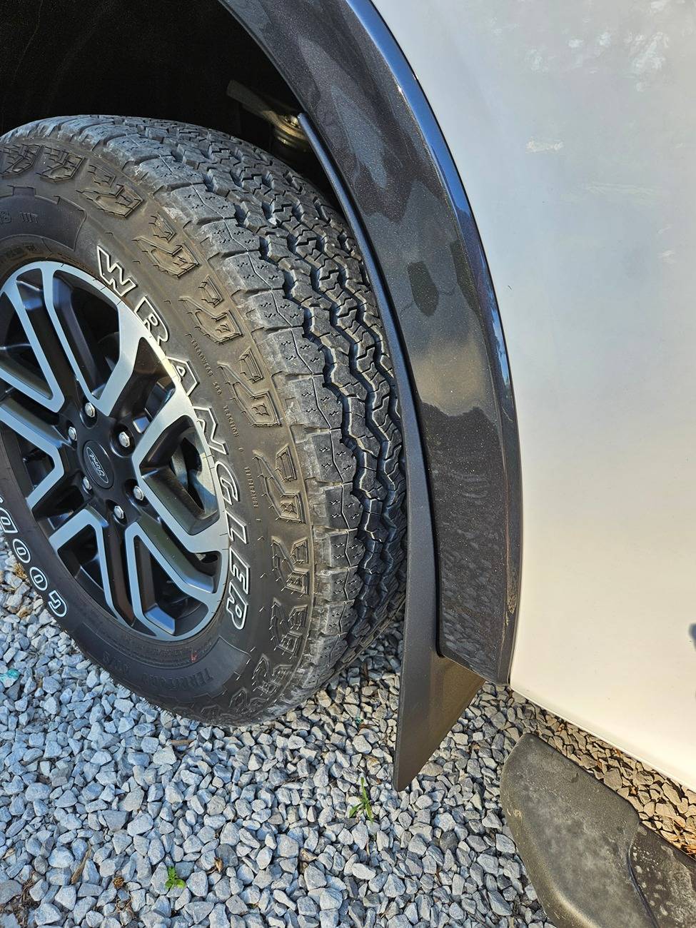 Ford Ranger Mud flaps, finally! by Motorcraft mudflaps installed 20240701_180227
