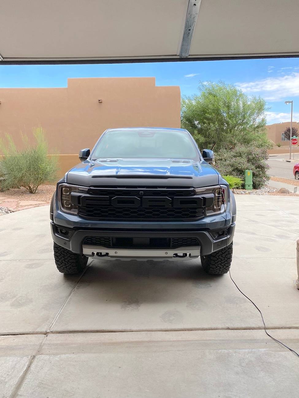 Ford Ranger New Hood Protector / Deflector and Cab Spoiler Install on 2024 Ranger Raptor IMG_1143