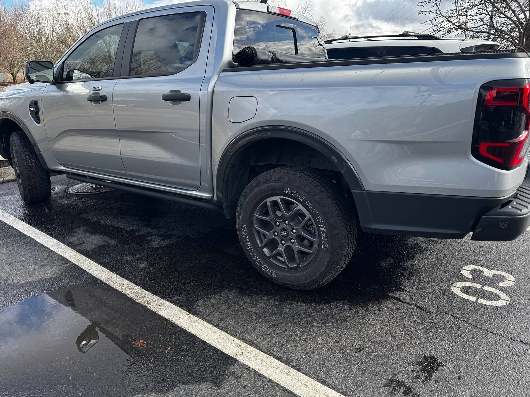 Ford Ranger Bronco Sasquatch Wheels Installed on 2024 Ranger XLT IMG_6388