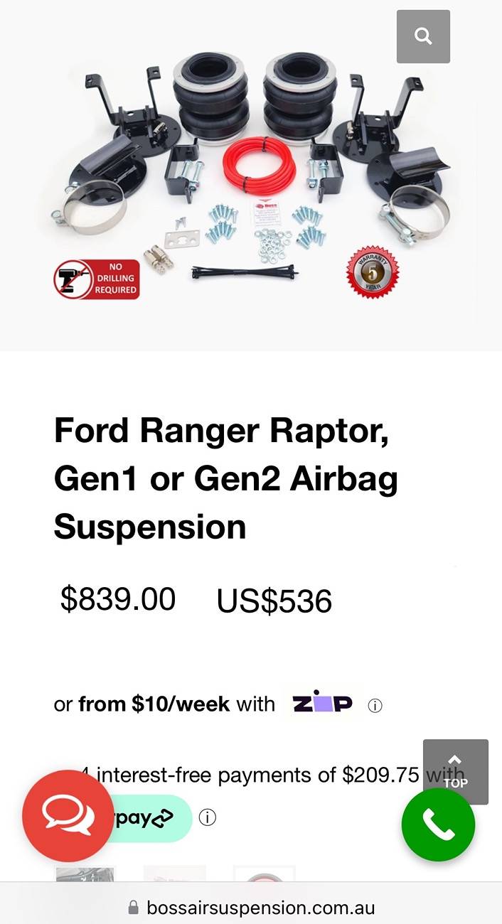 Ford Ranger BOSS Ranger Raptor Airbag Suspension - works on USA trucks? IMG_9794