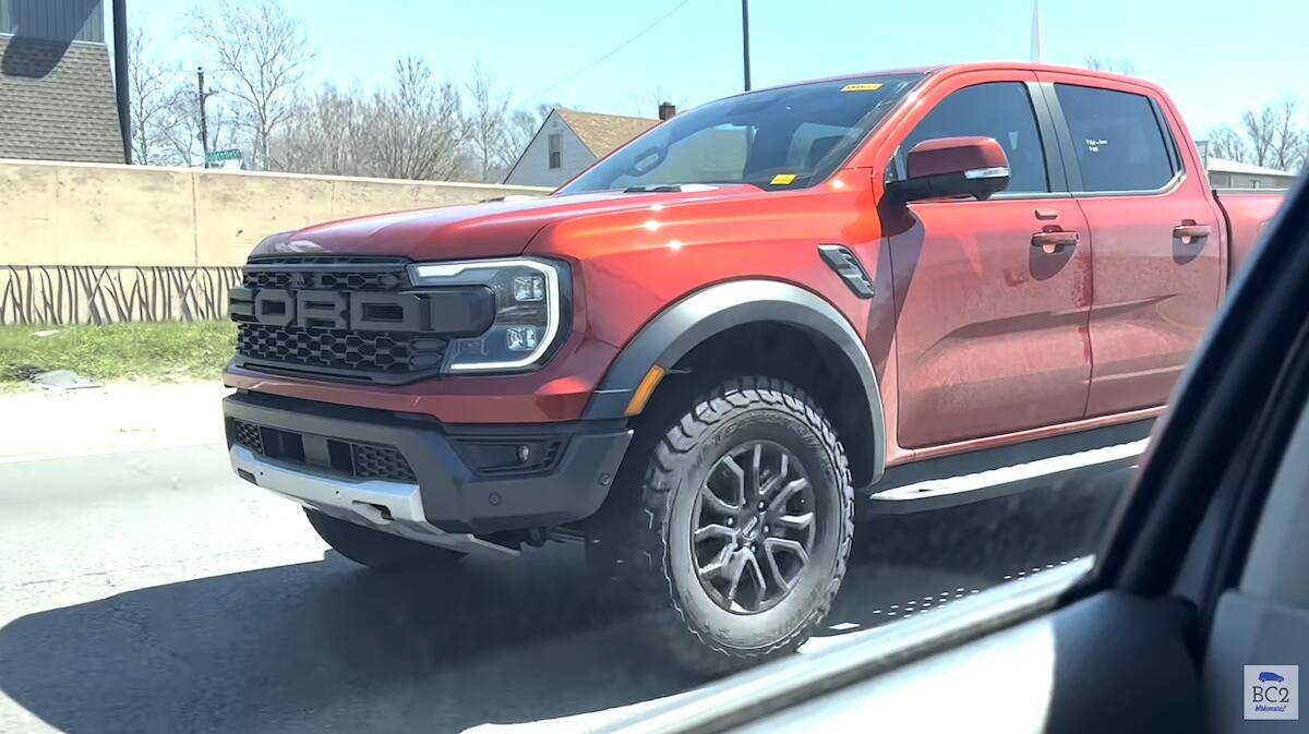 Ford Ranger Video: U.S. 2024 Ranger Raptor Spotted Highway Driving Screenshot 2023-04-18 at 8.51.36 PM