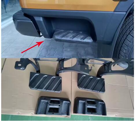 Ford Ranger Axle dump exhaust exit for rear side step clearance side step pic