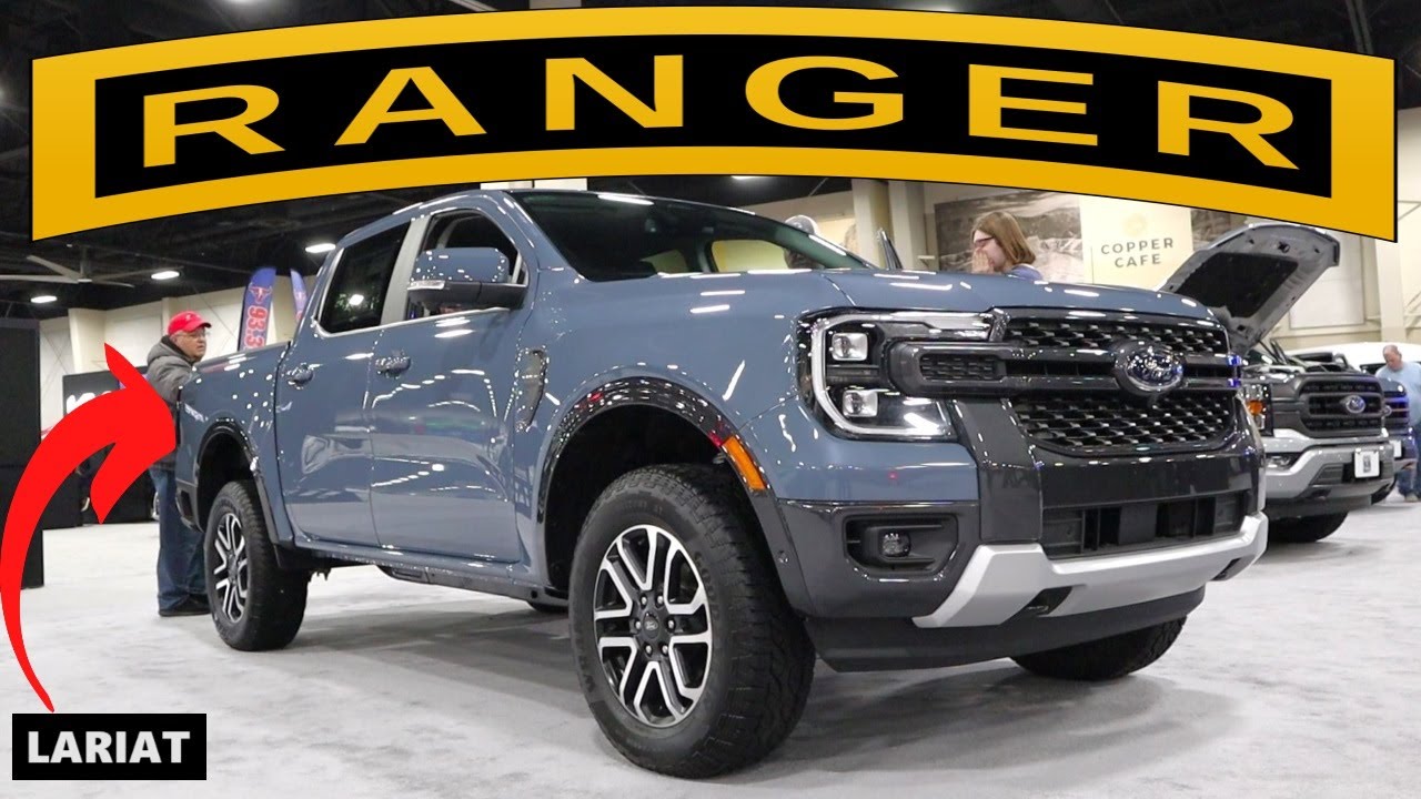 Azure Gray Metallic 2024 Ford Ranger Lariat Utah Auto Show Ranger6G